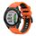 Per Garmin Approach S62 Cinturino sportivo in silicone bicolore da 22 mm (arancione + nero) Per Garmin Approach S62 Cinturino sportivo in silicone bicolore da 22 mm (arancione + nero)