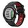 Per Garmin Approach S62 22mm Cinturino sportivo in silicone bicolore (nero + rosso)