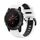 Per Garmin Fenix 5 Plus 22mm Cinturino sportivo in silicone bicolore (bianco + nero) Per Garmin Fenix 5 Plus 22mm Cinturino sportivo in silicone bicolore (bianco + nero)