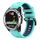 Per Garmin Quatix 5 22mm Cinturino sportivo in silicone bicolore (verde menta + blu) Per Garmin Quatix 5 22mm Cinturino sportivo in silicone bicolore (verde menta + blu)