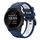 Per Garmin Forerunner 945 22mm Cinturino sportivo in silicone bicolore (blu notte + bianco)