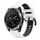 Per Garmin Descent MK 2 26mm Cinturino sportivo in silicone bicolore (bianco + nero) Per Garmin Descent MK 2 26mm Cinturino sportivo in silicone bicolore (bianco + nero)