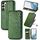Per Samsung Galaxy S23 + 5G Custodia per telefono in pelle magnetica con griglia cubica (verde) Per Samsung Galaxy S23 + 5G Custodia per telefono in pelle magnetica con griglia cubica (verde)