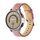Cinturino per orologio in pelle scanalata insolita da 20 mm (rosa scuro)