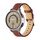 Cinturino per orologio in pelle scanalata insolita da 20 mm (marrone)