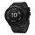 Per Garmin Fenix 6X 26mm Cinturino in pelle con fibbia in acciaio (nero)