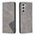 Per Samsung Galaxy S23 5G Custodia in pelle magnetica invisibile prismatica (grigio) Per Samsung Galaxy S23 5G Custodia in pelle magnetica invisibile prismatica (grigio)