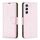 Per Samsung Galaxy S23 5G Litchi Texture Custodia in pelle di colore puro (oro rosa) Per Samsung Galaxy S23 5G Litchi Texture Custodia in pelle di colore puro (oro rosa)