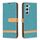 Per Samsung Galaxy S23 5G Color Block Denim Texture Custodia per telefono in pelle (verde) Per Samsung Galaxy S23 5G Color Block Denim Texture Custodia per telefono in pelle (verde)