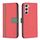 Per Samsung Galaxy S23 5G BF13 Custodia per telefono in pelle a trama incrociata abbinata a colori (rosso) Per Samsung Galaxy S23 5G BF13 Custodia per telefono in pelle a trama incrociata abbinata a colori (rosso)
