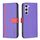 Per Samsung Galaxy S23 5G BF13 Custodia per telefono in pelle a trama incrociata abbinata a colori (viola) Per Samsung Galaxy S23 5G BF13 Custodia per telefono in pelle a trama incrociata abbinata a colori (viola)