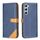 Per Samsung Galaxy S23 5G Custodia per telefono in pelle con doppio filo per cucire abbinata a colori (blu) Per Samsung Galaxy S23 5G Custodia per telefono in pelle con doppio filo per cucire abbinata a colori (blu)