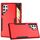 Custodia antiurto per Samsung Galaxy S22 Ultra 5G TPU + PC (rosso + nero)