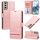 Per Samsung Galaxy S23+ 5G Custodia per telefono in pelle a portafoglio classica (rosa) Per Samsung Galaxy S23+ 5G Custodia per telefono in pelle a portafoglio classica (rosa)
