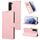 Per Samsung Galaxy S23 5G Fantasy Classic Skin-feel custodia in pelle di vitello Texture PU (rosa) Per Samsung Galaxy S23 5G Fantasy Classic Skin-feel custodia in pelle di vitello Texture PU (rosa)