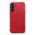 Per Samsung Galaxy A14 5G Custodia per telefono in PU con struttura in legno (rosso) Per Samsung Galaxy A14 5G Custodia per telefono in PU con struttura in legno (rosso)