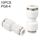 PG8-4 LAIZE 10 pz PG Riduzione Pneumatica Raccordo Rapido Connettore