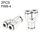 PW8-4 LAIZE 10pcs PW Y-tipo Tee Riduzione connettore pneumatico a montaggio rapido