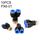 PX6-01 LAIZE Connettore rapido pneumatico a T in plastica tipo Y da 10 pezzi