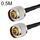 Cavo adattatore coassiale N maschio a N maschio RG58, lunghezza cavo: 0,5 m Cavo adattatore coassiale N maschio a N maschio RG58, lunghezza cavo: 0,5 m