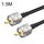Cavo adattatore coassiale UHF maschio a maschio UHF RG58, lunghezza cavo: 1,5 m