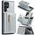 Per Samsung Galaxy S22 Ultra 5G DG.MING M3 Series Custodia in pelle con custodia in polvere glitterata (argento) Per Samsung Galaxy S22 Ultra 5G DG.MING M3 Series Custodia in pelle con custodia in polvere glitterata (argento)