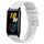 Cinturino per orologio in silicone a tinta unita con motivo a punti ondulati For Honor Watch ES 20 mm (bianco)
