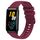 For Honor Watch ES Cinturino per orologio in silicone tinta unita con motivo a pois ondulato da 20 mm (rosso vino) For Honor Watch ES Cinturino per orologio in silicone tinta unita con motivo a pois ondulato da 20 mm (rosso vino)