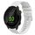 Per Garmin Forerunner 55 Cinturino per orologio in silicone a tinta unita con motivo a punti ondulati da 20 mm (bianco) Per Garmin Forerunner 55 Cinturino per orologio in silicone a tinta unita con motivo a punti ondulati da 20 mm (bianco)
