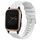 Cinturino per orologio in silicone tinta unita con motivo a punti ondulati da 20 mm Garmin Venu SQ (bianco) Cinturino per orologio in silicone tinta unita con motivo a punti ondulati da 20 mm Garmin Venu SQ (bianco)