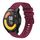 Per Xiaomi MI Watch Color 2 22mm Cinturino in silicone a tinta unita con motivo a punti ondulati (rosso vino) Per Xiaomi MI Watch Color 2 22mm Cinturino in silicone a tinta unita con motivo a punti ondulati (rosso vino)