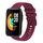 Per Xiaomi MI Watch Sport Cinturino per orologio in silicone tinta unita con motivo a pois ondulato da 22 mm (rosso vino) Per Xiaomi MI Watch Sport Cinturino per orologio in silicone tinta unita con motivo a pois ondulato da 22 mm (rosso vino)