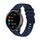 Per Xiaomi MI Watch Color 22mm Wavy Dot Pattern Cinturino in silicone tinta unita (blu navy) Per Xiaomi MI Watch Color 22mm Wavy Dot Pattern Cinturino in silicone tinta unita (blu navy)