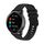 Per Xiaomi MI Watch Color 22mm Wavy Dot Pattern Cinturino in silicone tinta unita (nero)