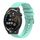 Per Huawei Watch GT Runner 22mm cinturino in silicone tinta unita con motivo a pois ondulato (verde acqua) Per Huawei Watch GT Runner 22mm cinturino in silicone tinta unita con motivo a pois ondulato (verde acqua)