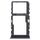 Per TCL 30 XE 5G T767W Vassoio per scheda SIM originale + vassoio per scheda Micro SD (nero)