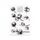 5 PCS Vintage Botanical Arrangement Handbook Timbro in silicone trasparente (cotone)