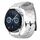 Per Huawei Watch GT3 42mm 20mm Cinturino in silicone tinta unita con motivo a calcio (bianco)