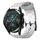 Per Huawei Watch GT2 42mm 20mm Cinturino in silicone a tinta unita con motivo calcio (bianco) Per Huawei Watch GT2 42mm 20mm Cinturino in silicone a tinta unita con motivo calcio (bianco)