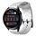 Per Huawei Watch 3 22mm Cinturino in silicone tinta unita con motivo a calcio (bianco) Per Huawei Watch 3 22mm Cinturino in silicone tinta unita con motivo a calcio (bianco)