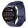 Per Huawei Watch 3 22mm Cinturino in silicone tinta unita con motivo a calcio (blu navy) Per Huawei Watch 3 22mm Cinturino in silicone tinta unita con motivo a calcio (blu navy)