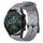 Per Huawei GT2 46mm 22mm Cinturino per orologio in silicone tinta unita con motivo a calcio (grigio)