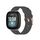 Per Fitbit Versa 3 cinturino in tela intrecciata in nylon (grigio scuro)