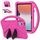 Per OPPO Pad Air 10.36 2022 Custodia per tablet antiurto EVA con supporto (rosa rossa) Per OPPO Pad Air 10.36 2022 Custodia per tablet antiurto EVA con supporto (rosa rossa)