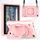 Per Amazon Kindle Fire 7 2022 Custodia per tablet con supporto per bracciale in silicone + PC (oro rosa) Per Amazon Kindle Fire 7 2022 Custodia per tablet con supporto per bracciale in silicone + PC (oro rosa)
