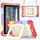 Per Amazon Kindle Fire 7 2022 Custodia per tablet con supporto per bracciale in silicone + PC (rosso brillante) Per Amazon Kindle Fire 7 2022 Custodia per tablet con supporto per bracciale in silicone + PC (rosso brillante)