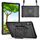Per Samsung Galaxy Tab S7+ / S8+ / S7 FE Custodia per tablet con supporto per bracciale in silicone + PC (nero) Per Samsung Galaxy Tab S7+ / S8+ / S7 FE Custodia per tablet con supporto per bracciale in silicone + PC (nero)