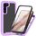 Per Samsung Galaxy S23 + 5G Custodia protettiva per telefono trasparente integrata a due strati in TPU + PC + PET (viola) Per Samsung Galaxy S23 + 5G Custodia protettiva per telefono trasparente integrata a due strati in TPU + PC + PET (viola)