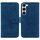 Per Samsung Galaxy S23+ 5G Custodia in pelle goffrata farfalla rosa (blu)