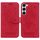 Per Samsung Galaxy S23+ 5G Custodia in pelle goffrata farfalla rosa (rossa) Per Samsung Galaxy S23+ 5G Custodia in pelle goffrata farfalla rosa (rossa)